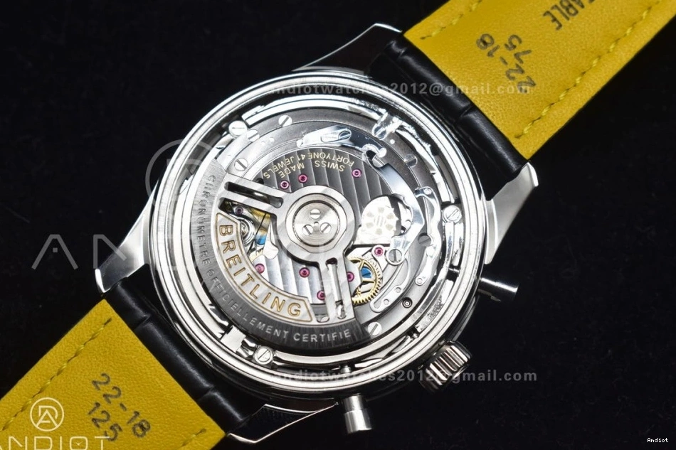 Navitimer 436 WaterResistant Version Best BLS SS Chrono L-Orange 1:1 43mm LE A Blk 0801